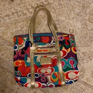 Coach Poppy Glam Tote